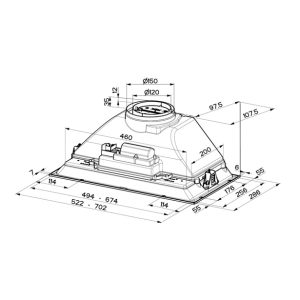 Blaupunkt 70cm Undermount (Stainless Steel)